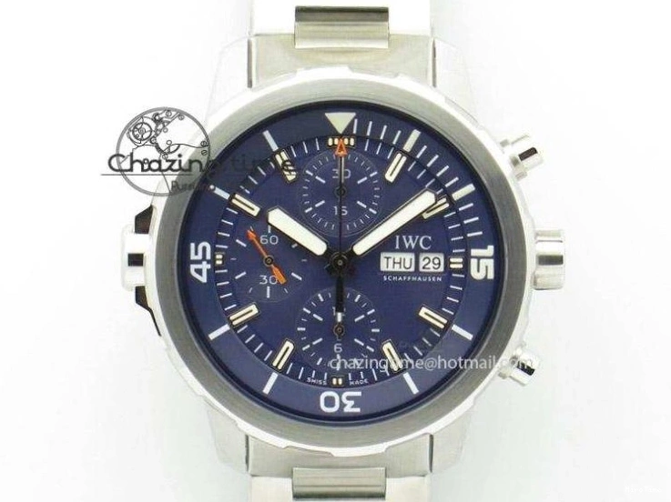 MIROTIME 0110 Aquatimer Chrono IW376803 V6F 1:1 Best Edition Gray Dial on Rubber Strap A FlexibleFit 7153